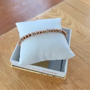 NWT authentic MK adjustable rosegold bracelet